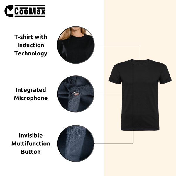 Hidden T-Shirt Bluetooth Spy Earpiece