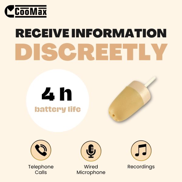 Spy Earbuds Vip Pro SuperMini Beige Jack