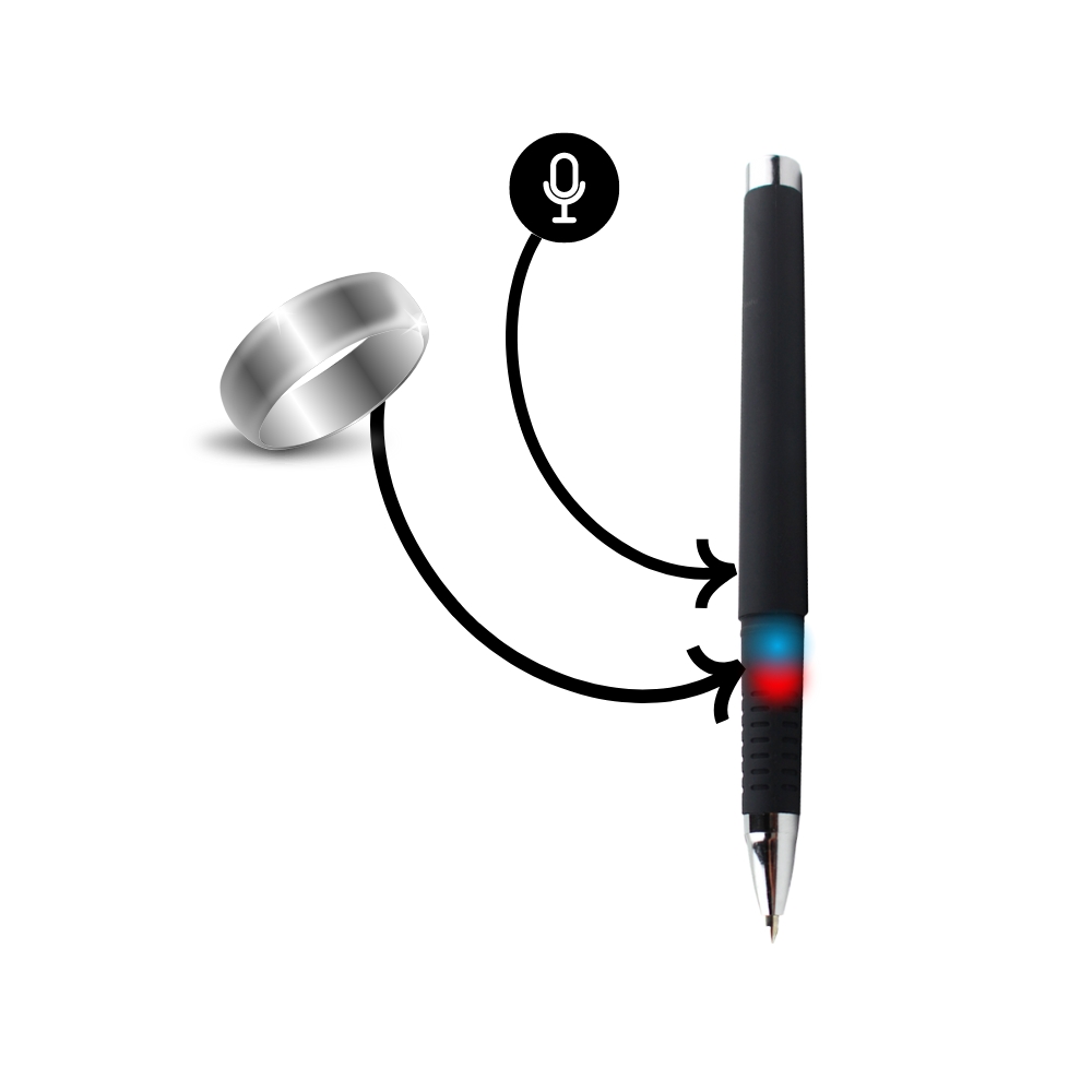 Button and Microphone Vip Pro Pen Bluetooth Spy Earphone