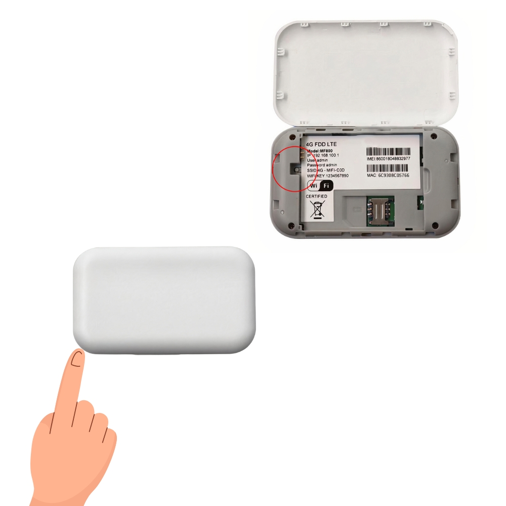 Reset and Turn Off Portable Wifi Router Spy Camera