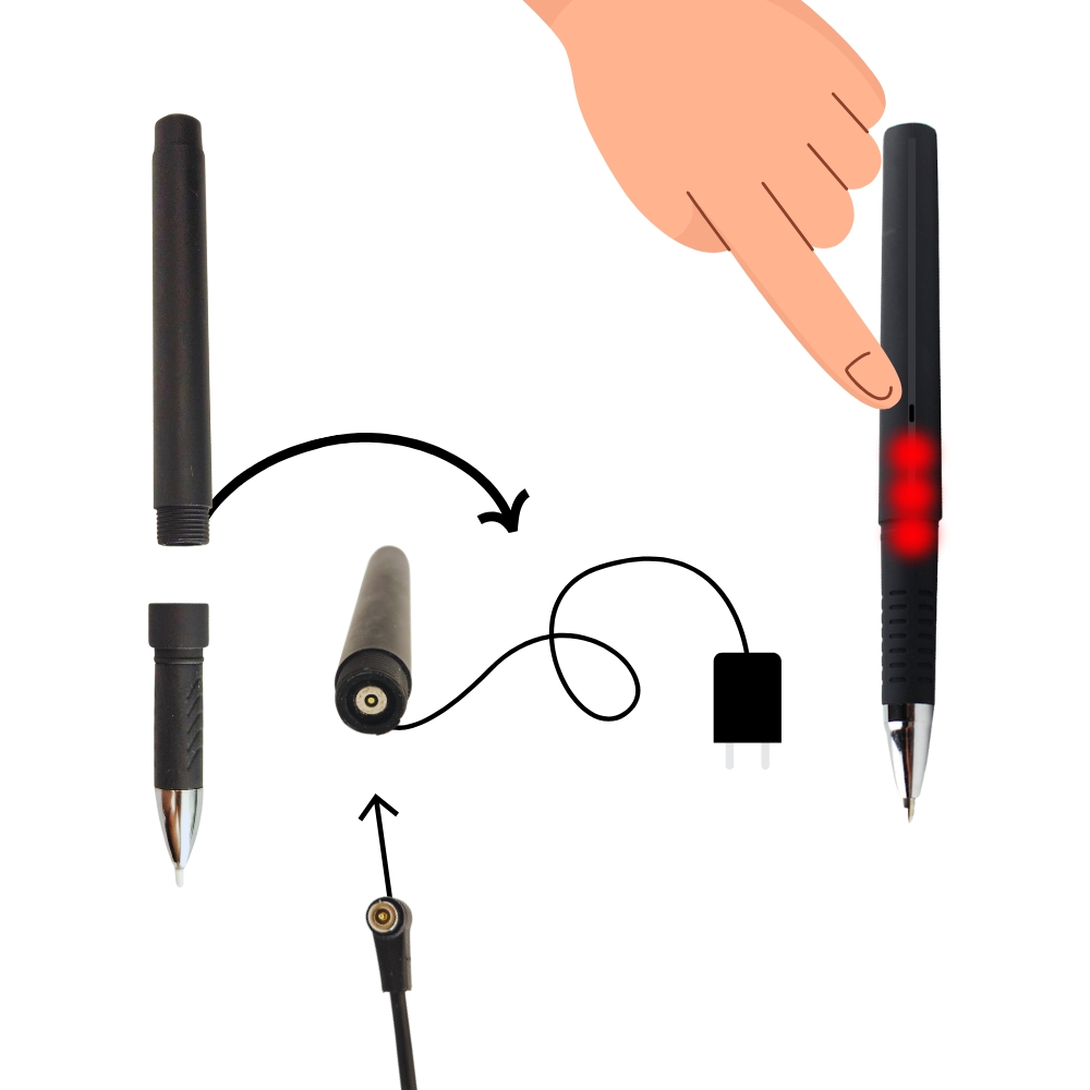 Power Off and Charging Bluetooth Pen Vip Pro Earpiece