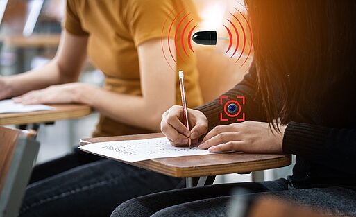 Spy Camera with Spy Earpiece for Exam