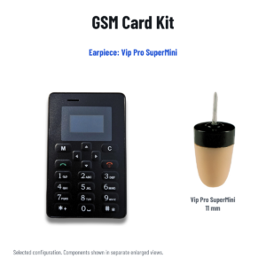 GSM Card Earpiece Kit — Spy Earpiece: Vip Pro SuperMini