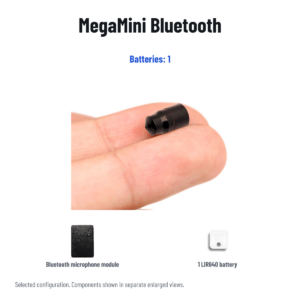 MegaMini Bluetooth Kit — Batteries: 1