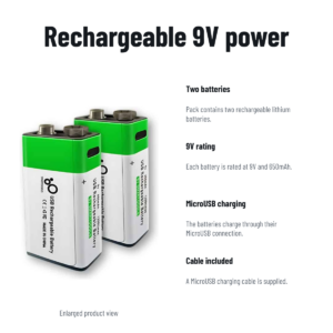 9V Rechargeable Batteries — product gallery 2