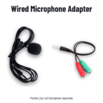 Wired Microphone and Jack Adapter