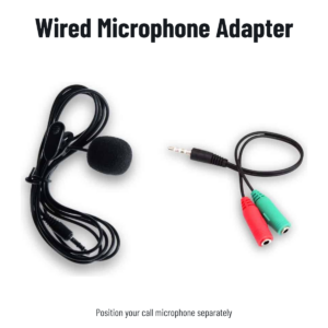 Wired Microphone and Jack Adapter