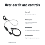 2.5 mm Over-Ear Radio Earpiece — product gallery 2